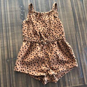 Leopard baby romper